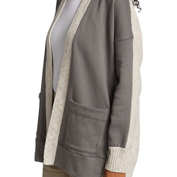 NWT Splendid Jayla Mixed-Media Open Cardigan Jacket L XL - Picture 2 of 9